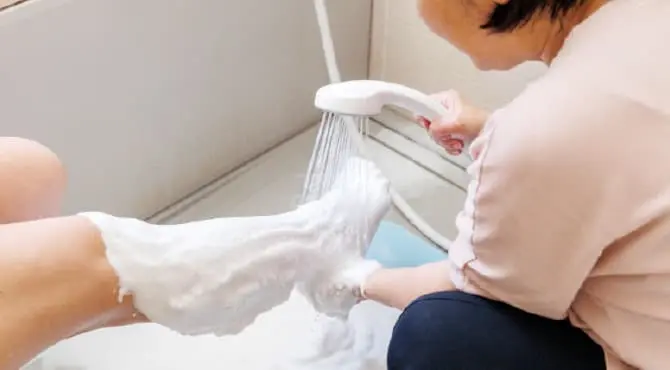 泡シャワー